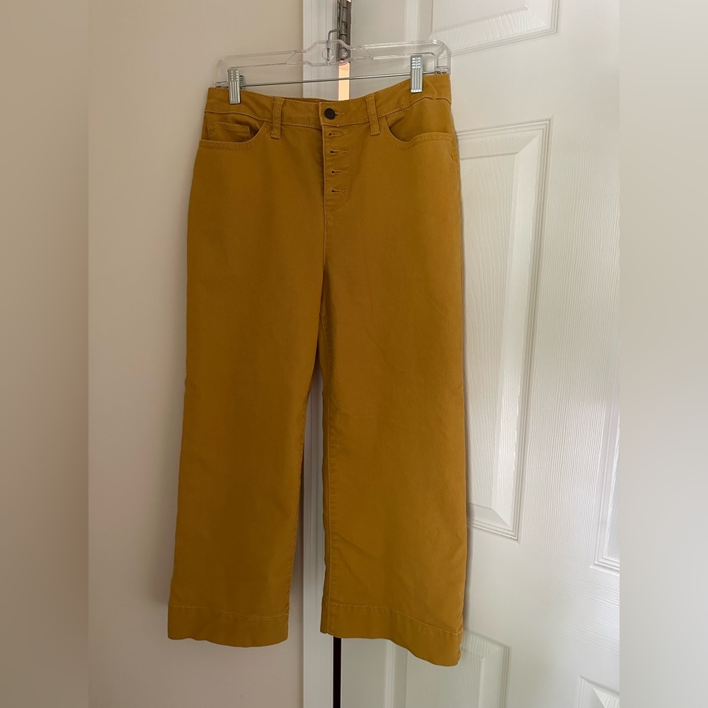 Mustard Cropped Pants
